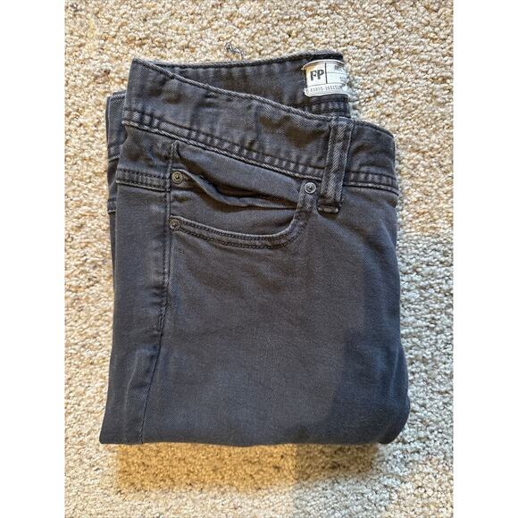 Free People Distressed Cropped Ankle Skinny Jeans Gray | Women’s 27 - Picture 4 of 5